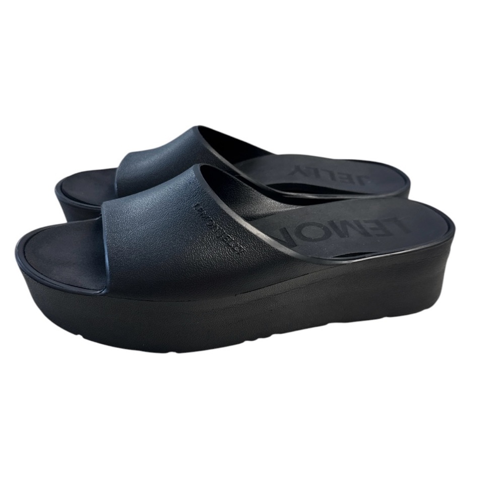 Lemon Jelly Women's Sunny Black Slide Sandals Size EU 41 US 10